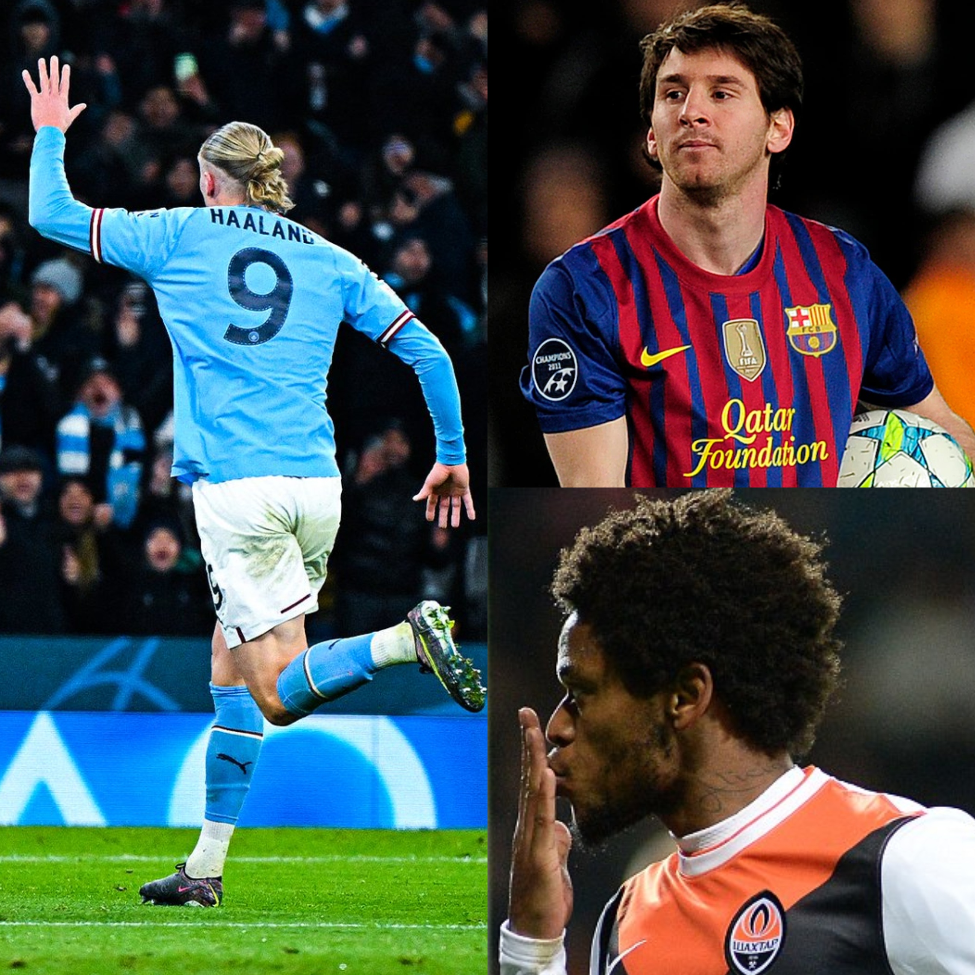 Invictos on Twitter: "Los únicos 3 futbolistas que han sido capaces de  marcar ¡¡5 GOLES!! en un mismo partido de UEFA Champions League: Lionel  Messi (2012), Luiz Adriano (2014) y, ahora, Erling