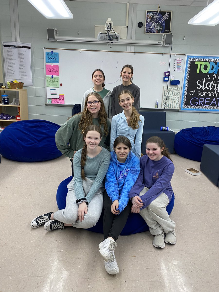 Prepping for <a href="/CTBarkalow/">Barkalow Middle School</a>’s #SELDAY celebration tomorrow. I am very grateful to our amazing Peer Leaders for their help! I couldn’t have done it without them.  💙