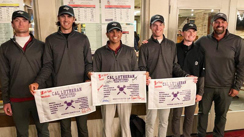 TrinityUGolf's tweet photo. The Men got the W in California! Jacob Mason and Daniel Nunez tied for first individually. Congrats guys! https://t.co/aGVSSX3u0y