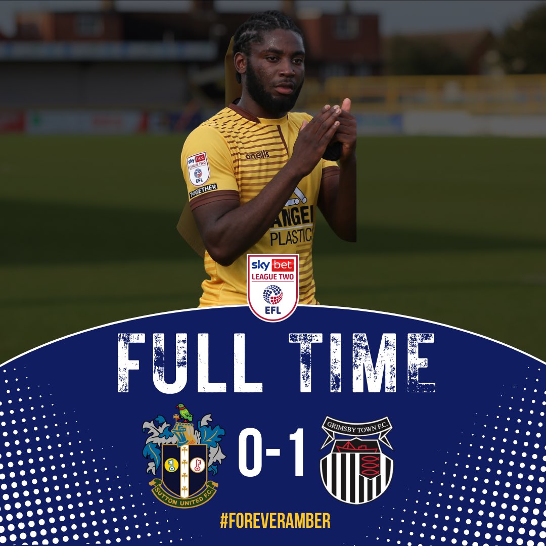 suttonunited's tweet photo. FT | On a cold, wet night at the VBS we fall to our first home league defeat since October. No game this Saturday, time to regroup and we go again at Mansfield on the 25th.

Thank you for the support as always 💛

#suttonunited https://t.co/UCpmLXIPTY