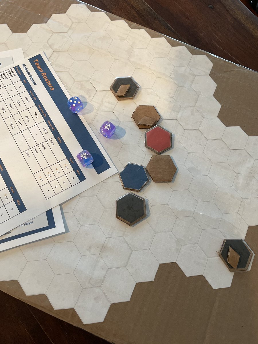 Your team of miniatures, a pitch, dices, and some Runeballs. All you need to win the League. 

Will you be ready?

First prototype: