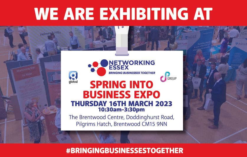 Come and see us at the Brentwood Centre tomorrow, where we will be exhibiting at the 'Spring into Business Expo 2023'

KJL will be exhibiting at stand 64 and 65 next to the networking area!

#kjlgroup #networkingessex #officetechnolgy