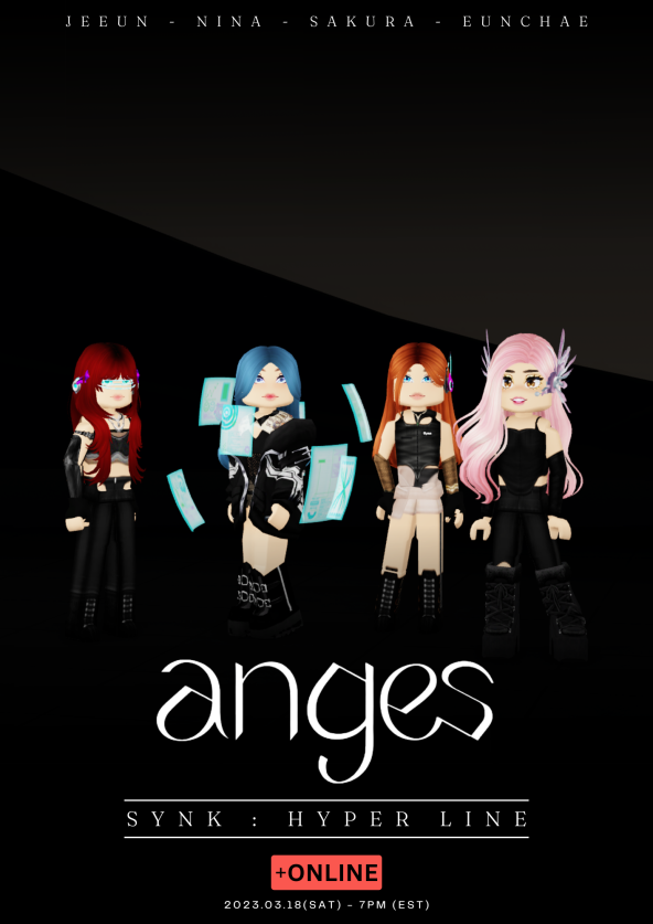 [ NOTICE ]

SYNK : HYPERLINE - Live stream notice 
✅: The show will be live-streamed via Youtube and later uploaded for your enjoyment at any time.

#AESPA #ROBLOX #CONCERT #ANGES #SYNKHYPERLINE #SEOUL #KSPODOME