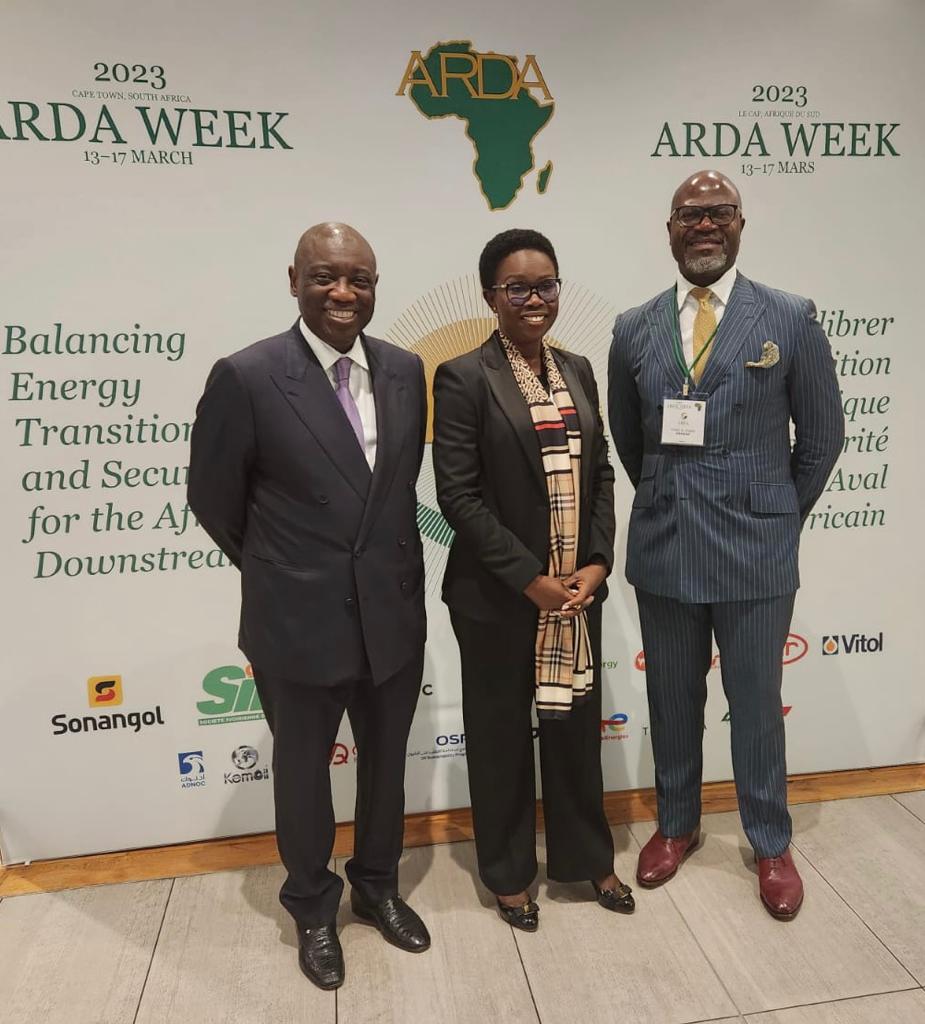 RAwambeng's tweet photo. Afreximbank délégation with the President of the African Refiners and Distributors Association (ARDA) Mrs Mareme Ndoye and Mr Anibor Kragha, Secretary General.  

#Afreximbank #ReneAwambeng #ARDA https://t.co/08MOJxbXbZ