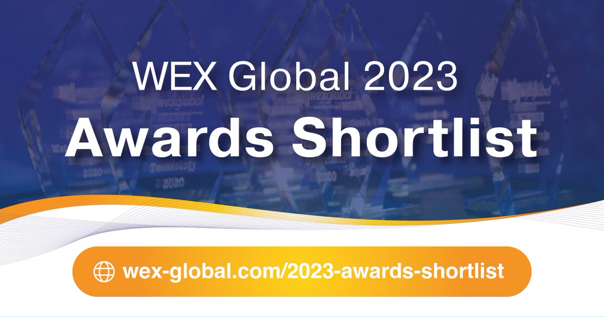WEX_Global's tweet photo. Announcing the WEX Global 2023 Awards Shortlist! Read the list here https://t.co/IuKXnf7qs2 The finalist for each category will be announced at the WEX Gala Dinner and Innovation Awards Ceremony on Tuesday 28th March at the Acuario de Sevilla. #industryleaders https://t.co/a11I8SjuKJ