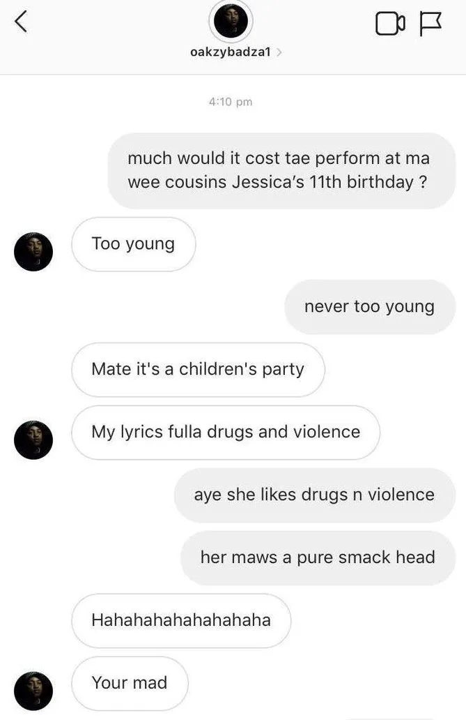 1872Stu_'s tweet photo. Everytime a see this now a canny help but buckle wi laughter hahahahaha, one of the best conversations ever🤣🤣🤣 https://t.co/yXTRP6QlD3