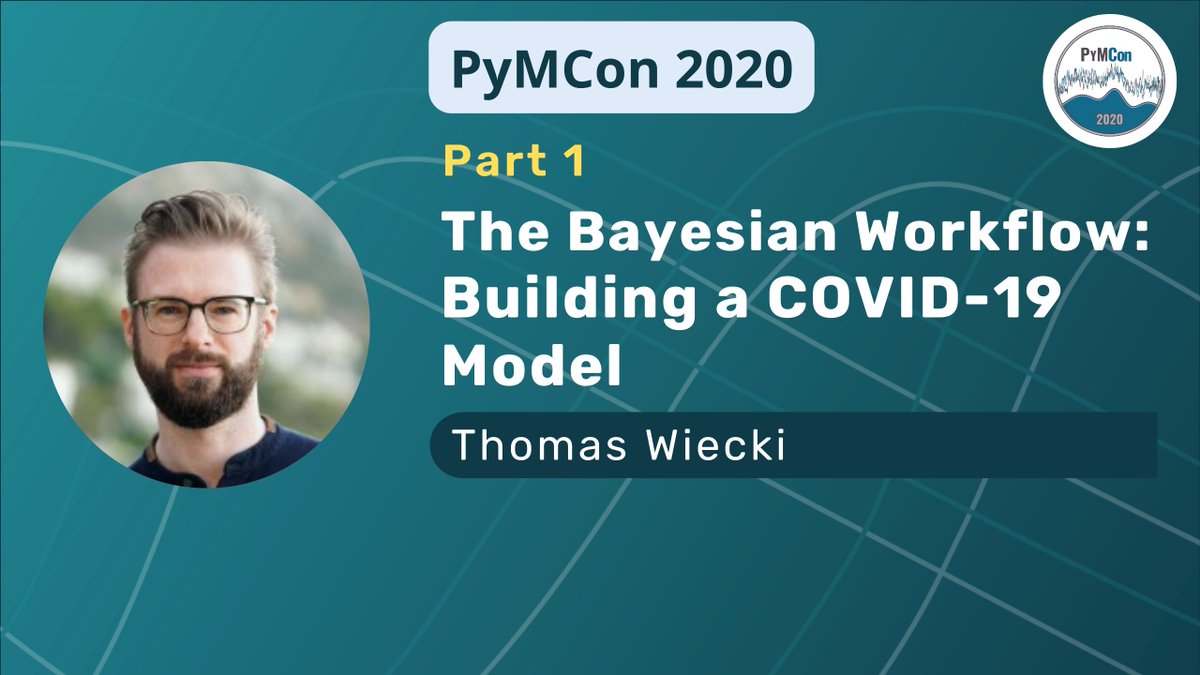 pymc_devs's tweet photo. 📌 In case you missed this at #PyMCon2020, check out:
▶️ The Bayesian Workflow: Building a COVID-19 Model (Part 1)
👤 @twiecki
👥 Discourse Discussion: https://t.co/mB8Me1VkB7
In this tutorial we will build a COVID-19 model from scratch.
#pymc #bayesian
https://t.co/6sIjfyzLxv https://t.co/1Ec1wkxDSp