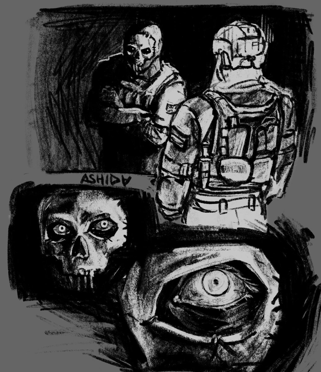 art_AshidA's tweet photo. the first attempt to draw comics.. 

#König #Ghostmw2 #ghostkönig #MW2 https://t.co/atGghBCFHh