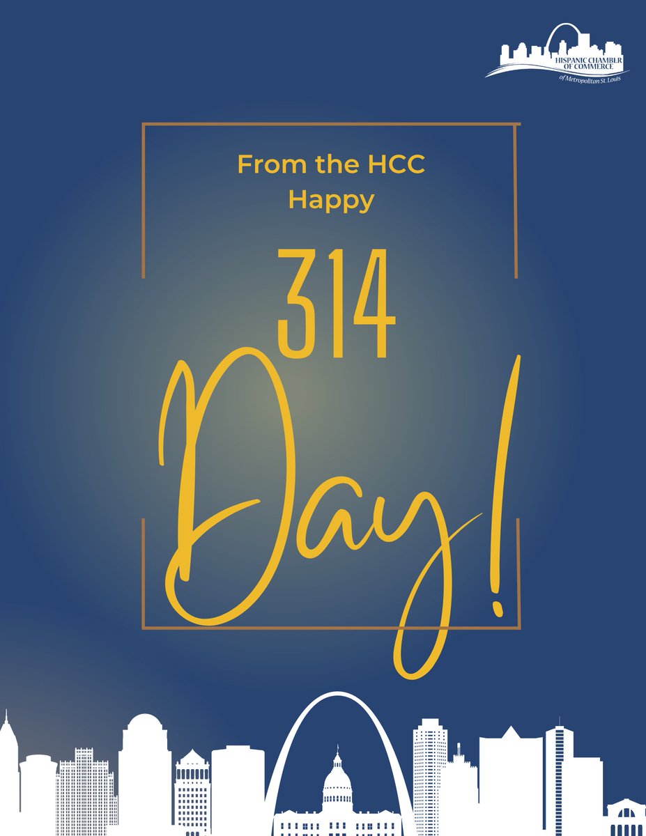 HCCMetroSTL's tweet photo. From the HCC we want to wish you a happy 314DAY to everyone!
#HCC #HCCSTL #saintlouis #314day #stlouis314 #stl https://t.co/YfbdCRmHH1