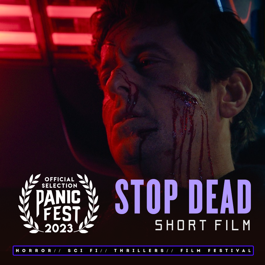 🇺🇸 MISSOURI PREMIERE!!
5th selection for STOP DEAD in Official Selection at Panic Fest April 13 - 23! 
Thank you Panic Fest !! So thrilled to be part of your killer line-up! 🥳
Schedule panicfilmfest.com/shorts-online-…
🎫 panicfilmfest.com/tickets/

#panicfest2023 #alwayswatching