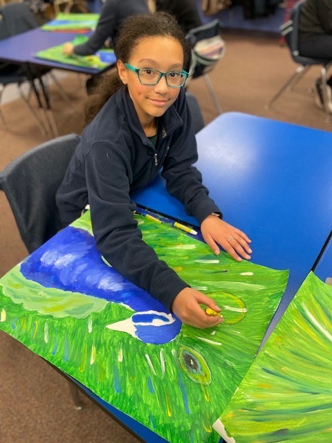 BISB_School's tweet image. #bisboston Year 6 &amp;amp; 7 Ms. Brick’s Art Club have been working hard on finalizing their peacocks. The children have used a variety of paint (tempura and acrylic), in addition to oil pastel and brush marks to bring their magical peacocks to life! Beautiful work! #bisb #loveforart