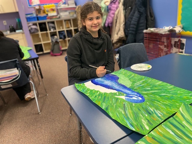 BISB_School's tweet image. #bisboston Year 6 &amp;amp; 7 Ms. Brick’s Art Club have been working hard on finalizing their peacocks. The children have used a variety of paint (tempura and acrylic), in addition to oil pastel and brush marks to bring their magical peacocks to life! Beautiful work! #bisb #loveforart