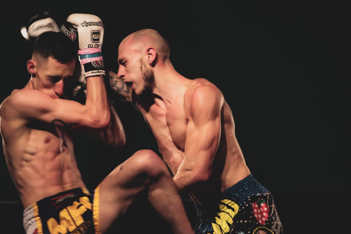 Chace Griffin won his bout on Saturday in the <a href="/suggysgym/">Dean Sugden</a> event in Grantham. He is the new ISKA European Champion for his weight class. Here he is on the right as part of the profile banner for a while. Photo by me. #kickboxing #Newark