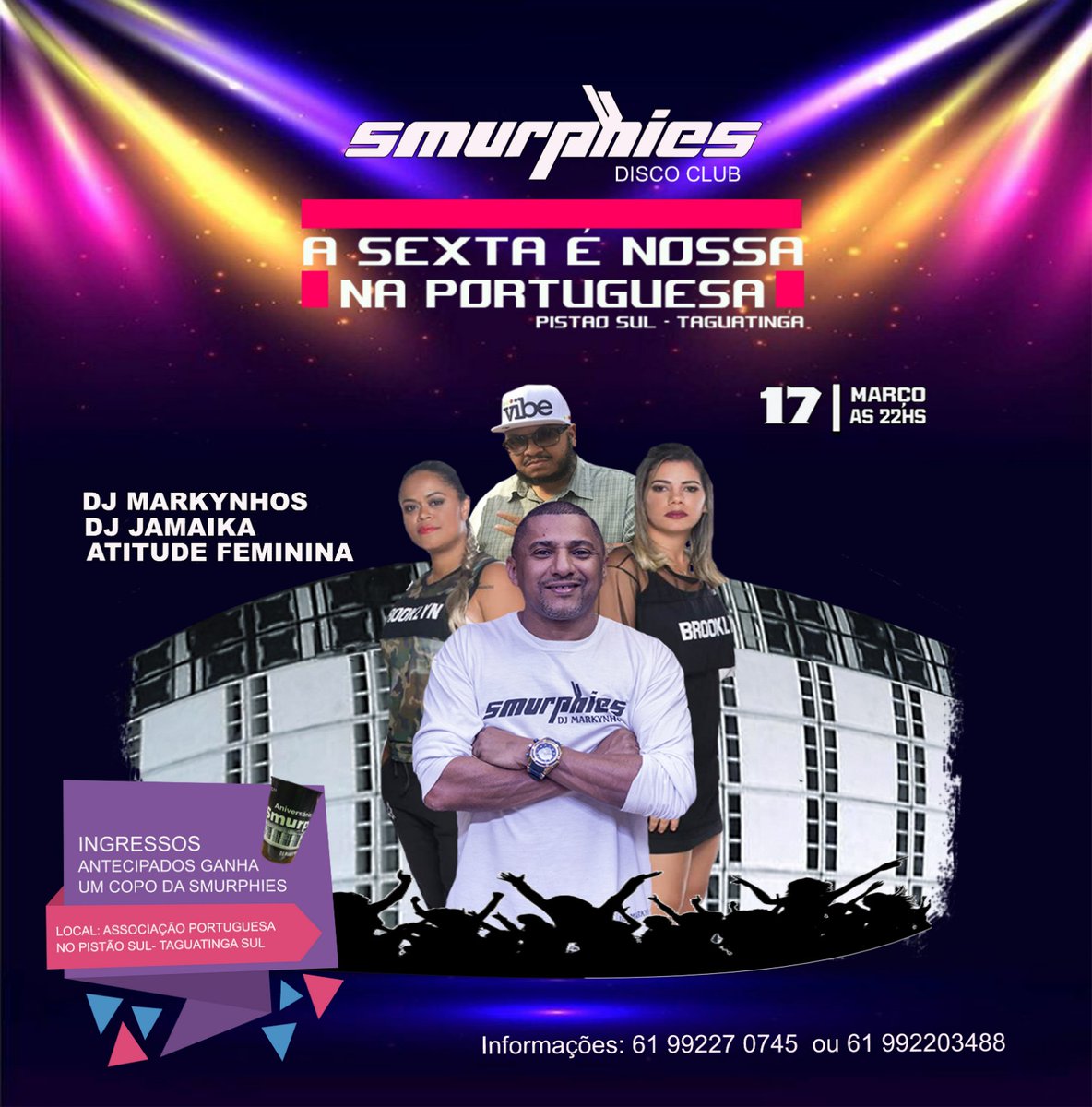 Bora Boraaaa sexta-feira na ASSOCIAÇÃO PORTUGUESA EM TAGUATINGA SUL