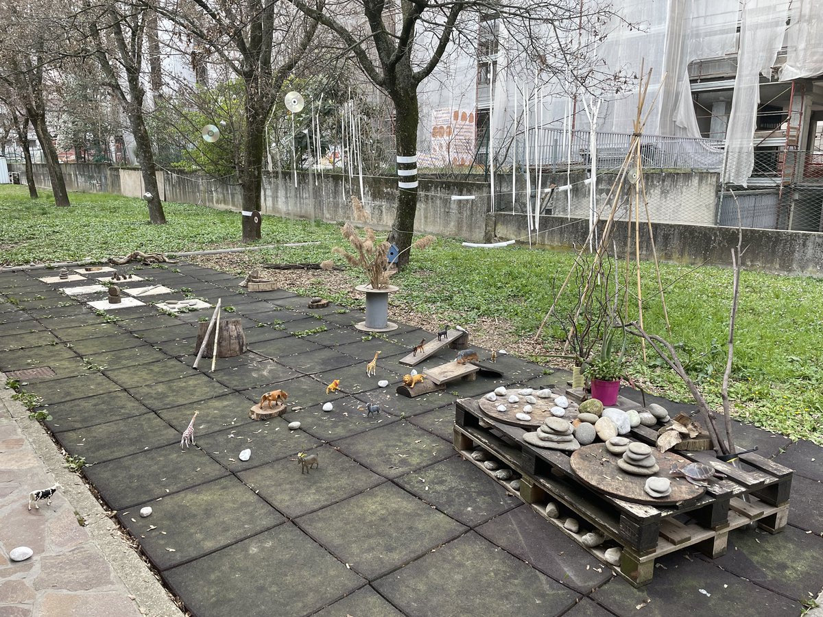 jnovakowski_'s tweet photo. Amazing outdoor learning spaces at the Sole infant-toddler centre in Reggio Emilia. #VRAstudygroup2023 https://t.co/bygWbaHIIy