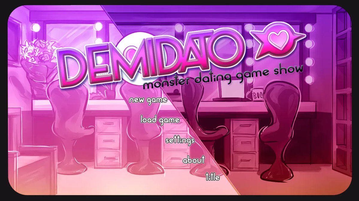 sadghoststudios's tweet photo. In case you missed your cue, be quick, because it's time to get out on set! Cameras are rolling, and DemiDato: Monster Dating Show is LIVE! 🎬✨ 
Pick up your copy on itchio now! 
https://t.co/fzkN2aJCVF #vndev https://t.co/NQQtGjyvis