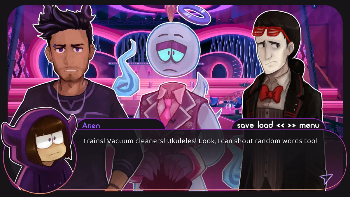 sadghoststudios's tweet photo. In case you missed your cue, be quick, because it's time to get out on set! Cameras are rolling, and DemiDato: Monster Dating Show is LIVE! 🎬✨ 
Pick up your copy on itchio now! 
https://t.co/fzkN2aJCVF #vndev https://t.co/NQQtGjyvis