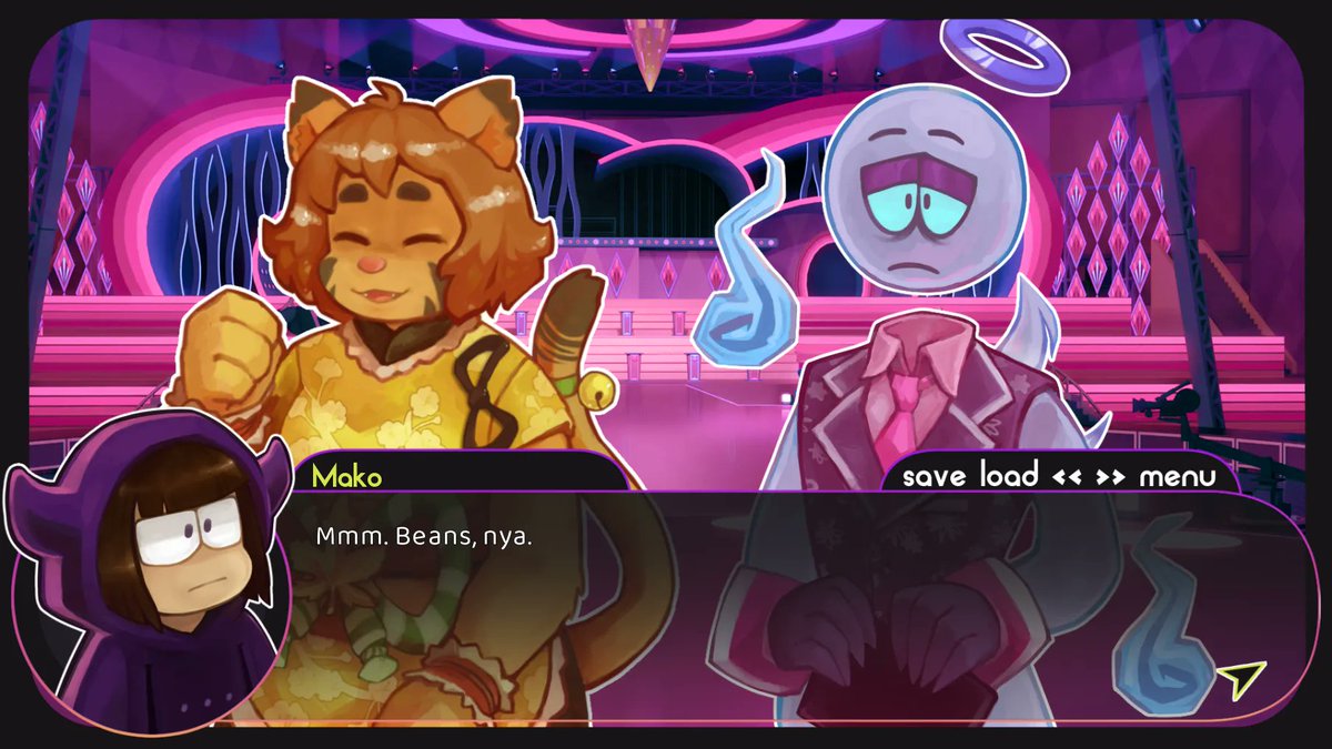 sadghoststudios's tweet photo. In case you missed your cue, be quick, because it's time to get out on set! Cameras are rolling, and DemiDato: Monster Dating Show is LIVE! 🎬✨ 
Pick up your copy on itchio now! 
https://t.co/fzkN2aJCVF #vndev https://t.co/NQQtGjyvis