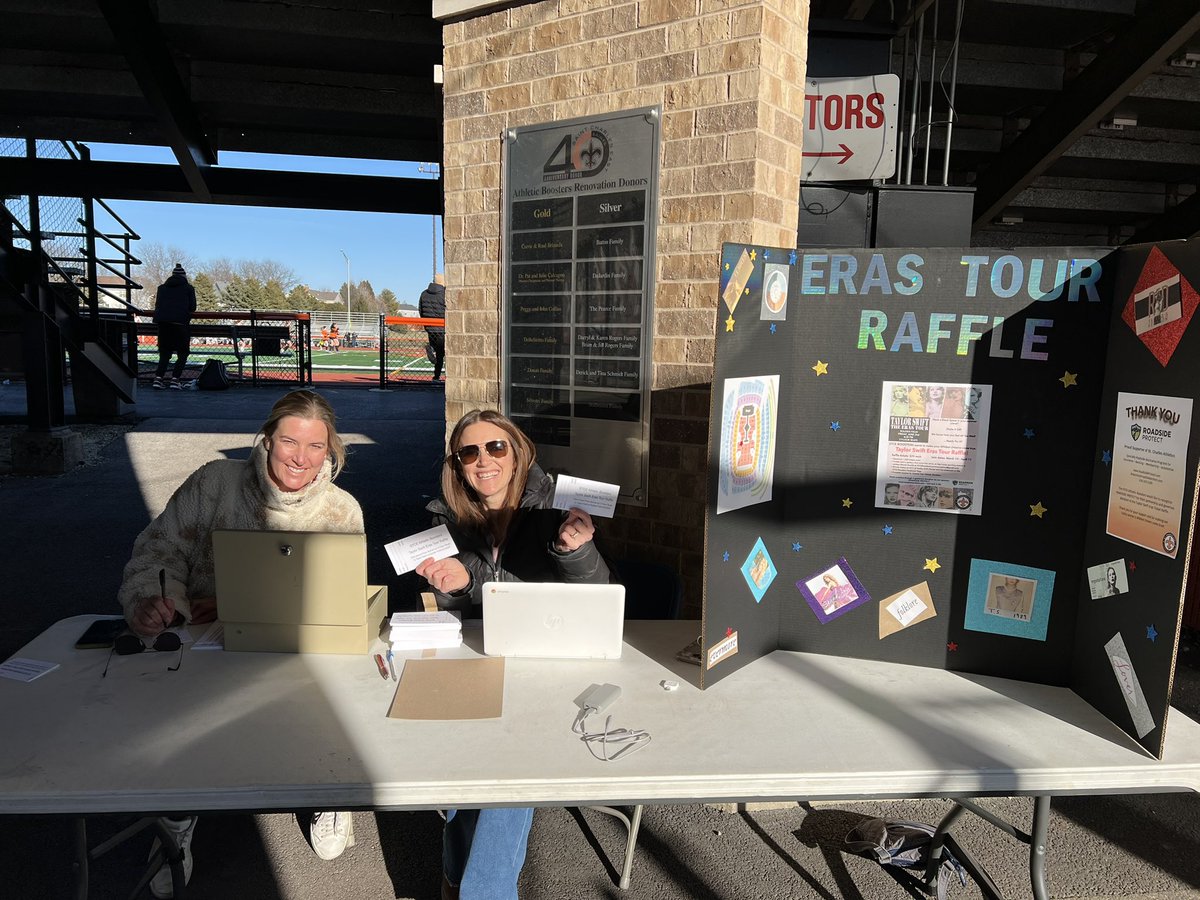 Ticket sales are live for the Taylor Swift Raffle! At the stadium until 5:30 and then heading to the pool to sell at Water Polo! <a href="/STCEathletics/">STCE Athletics</a>