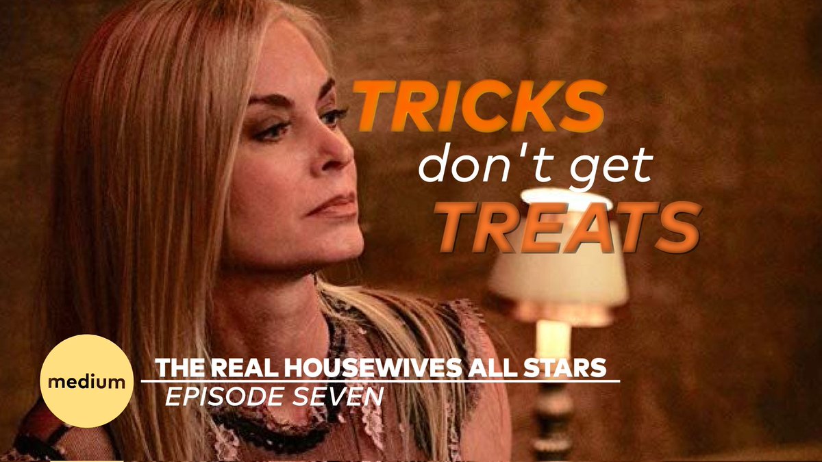 Medium_Network's tweet photo. Tonight... Sharisse throws a Halloween party 🎃 that has a few girls scared to confront each other. Then, Big Tre gets to the bottom of the truth about Justin and Monte, and the OG3 starts becoming undone. 

A spooky new #RHAS airs at 8/7c on Medium. https://t.co/gCPr3Y9u5i