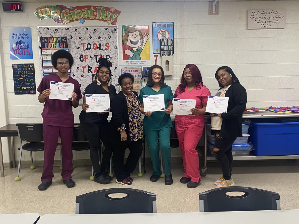 eure_kip's tweet photo. A BIG SHOUTOUT to our most recent Medical Administrative Assistant cohorts for successfully completing their courses! And to a pair of amazing instructors - Ms. Dillard-Miles & Ms. Hagood - for guiding these great students to success! #goingboldly #WeTrainSuccess #CFAAT #NHREC https://t.co/bfPYb4t5NS