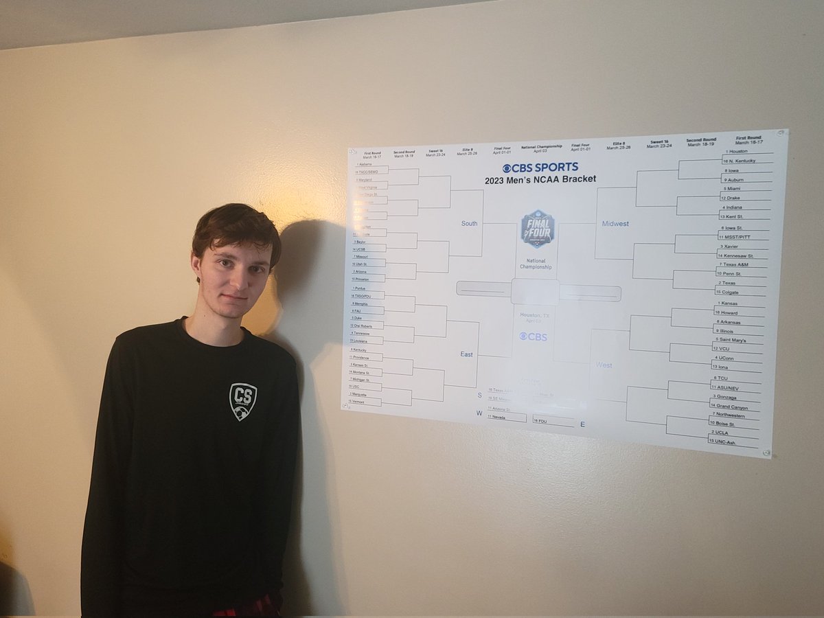 GSKersh44's tweet photo. Bracket poster secured #itspool https://t.co/FOm0urEMOb