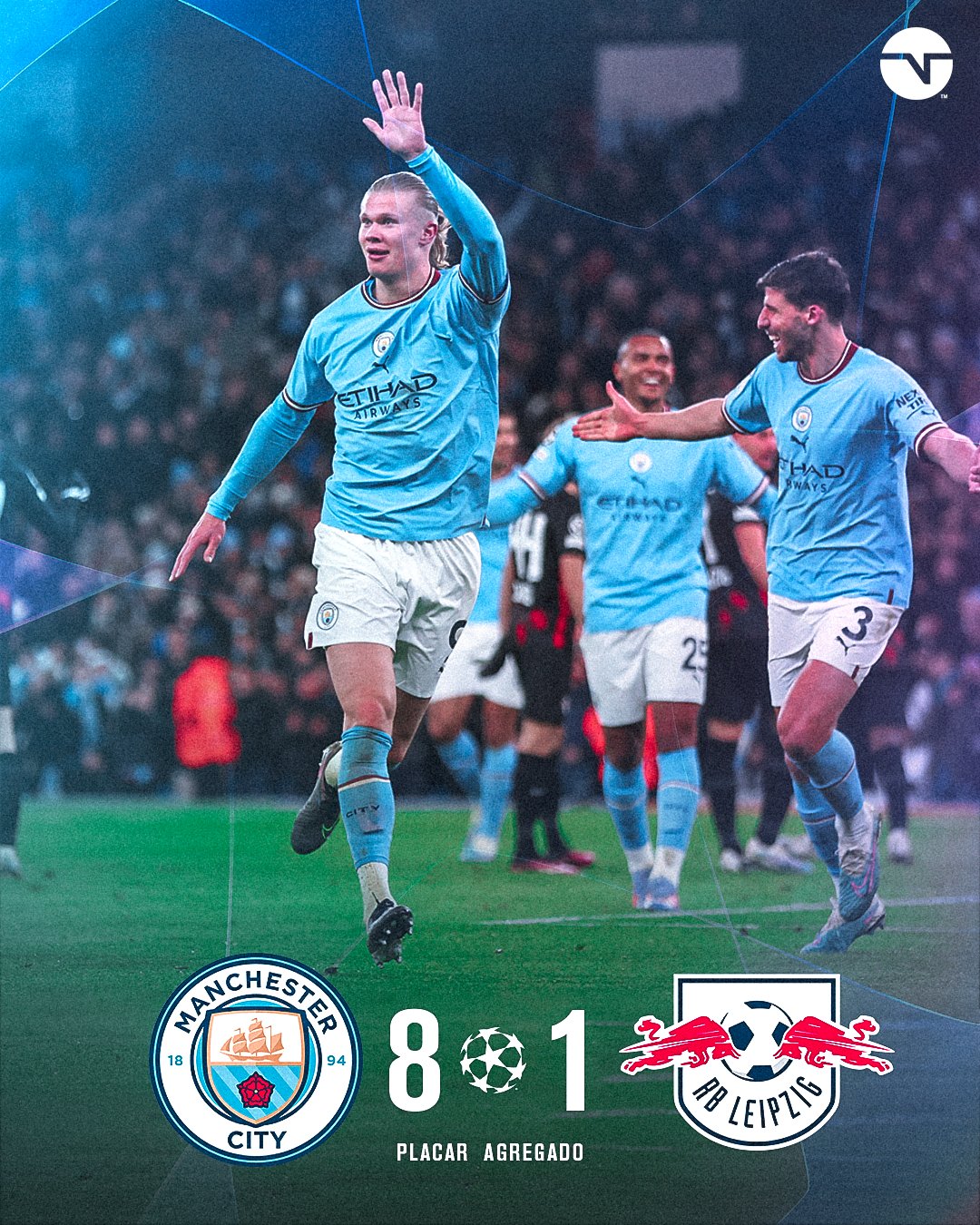 RB LEIPZIG X MANCHESTER CITY AO VIVO