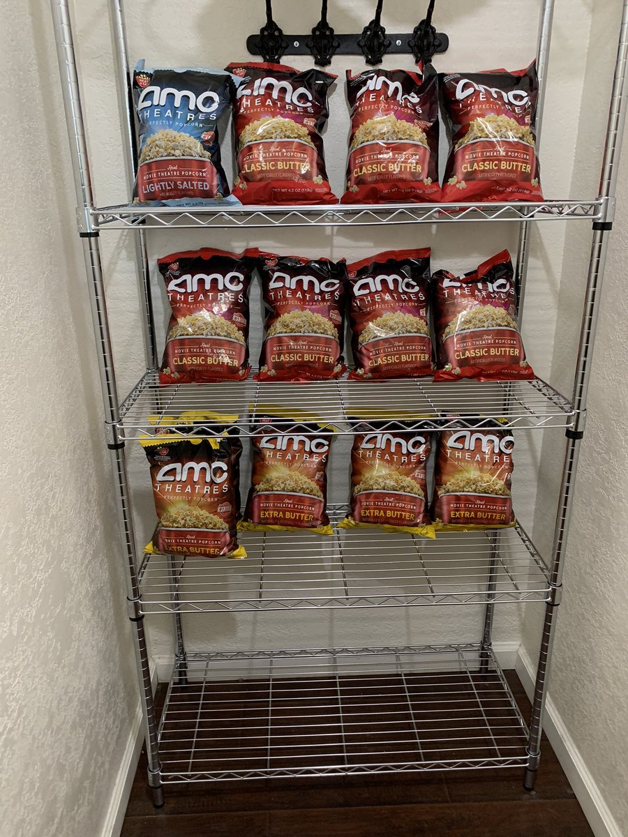 I bought a new shelves to stay organized #AMCPerfectlyPopcorn  #AMCPopcornParty  <a href="/CEOAdam/">Adam Aron</a>