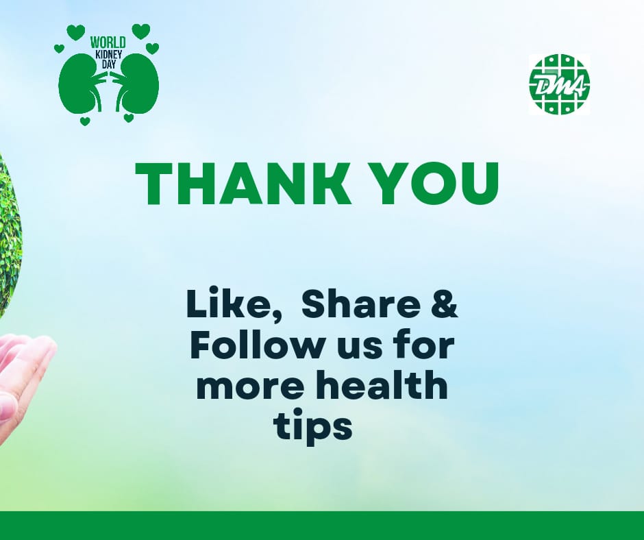 datametricsng's tweet photo. World Kidney Day 2023: Preparing for the unexpected, supporting the vulnerable
#KidneyHealthForAll
#WorldKidneyDay2023 
#DatametricsAssociatesLimited
#Research4Development https://t.co/ZehiEUJ9hs