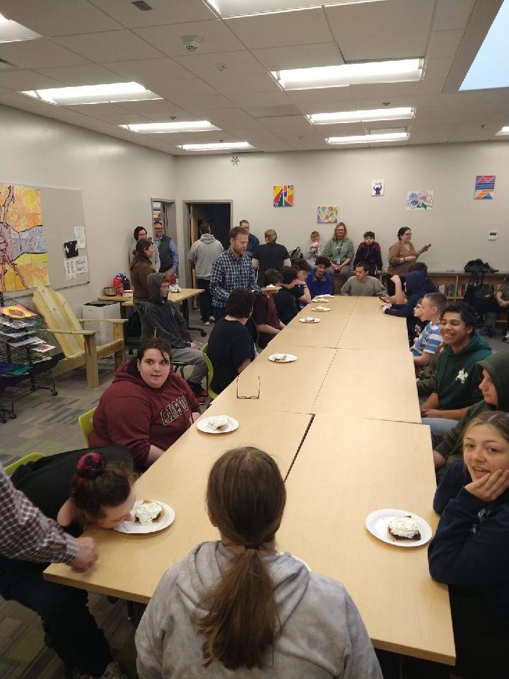 Having some Pie Day fun at CALA!!! <a href="/Chariho_Pride/">Chariho Pride</a> <a href="/CharihoRegional/">Chariho Regional💚</a>