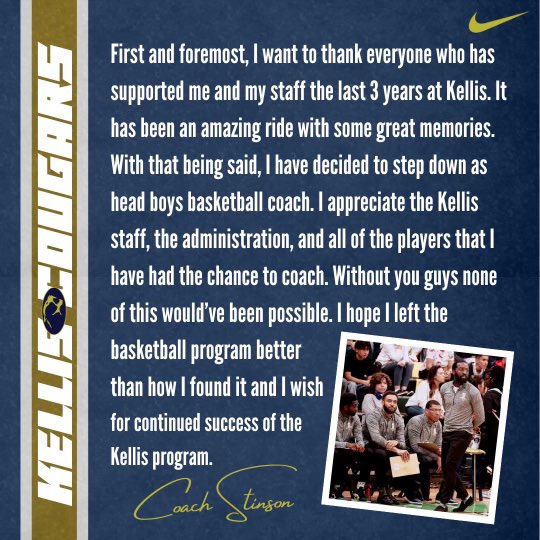CoachDStinson's tweet photo. Thank you @KellisHoops https://t.co/K42Q0l5LjC