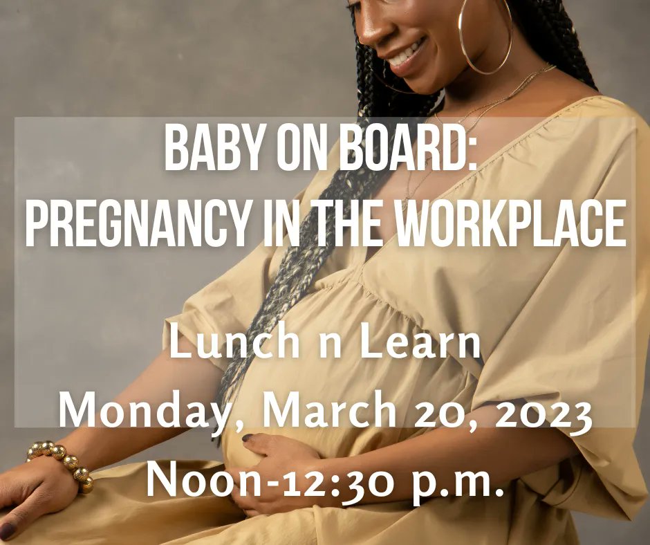 EAFHRForum's tweet photo. EAF Lunch &amp; Learn - Baby On Board:  Pregnancy in the Workplace https://t.co/rxpFiRRJJv https://t.co/TW83pvYCgt