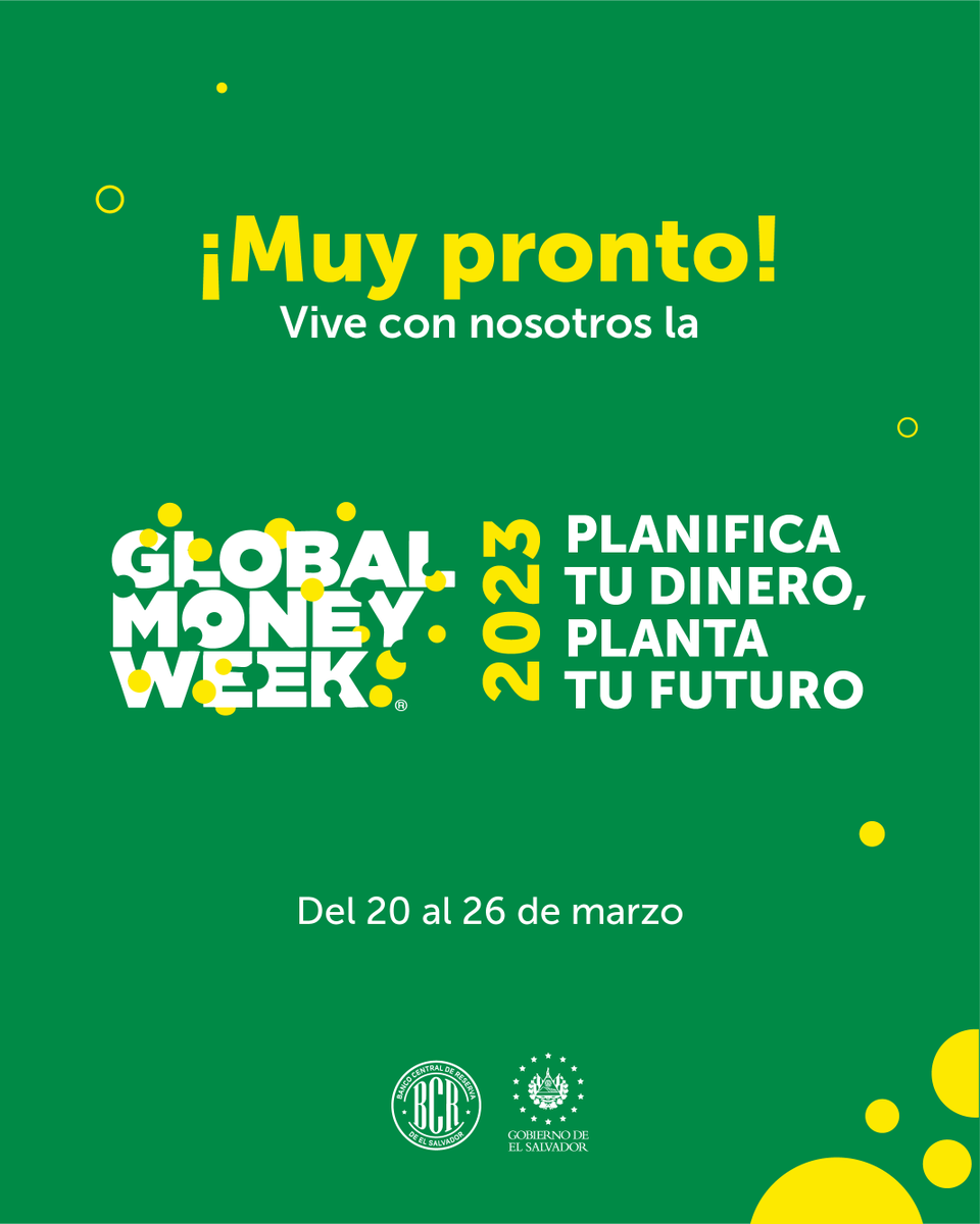 bcr_sv's tweet photo. En este gran evento, los jóvenes aprenderán a utilizar su dinero de forma responsable, y a la vez, ¡a cuidar el medio ambiente! 🌏🌍

#globalmoneyweek2023 #gmw2023 
 #PlanYourMoney #PlantYourFuture  #LearnSaveEarn https://t.co/1mprDS2j4m