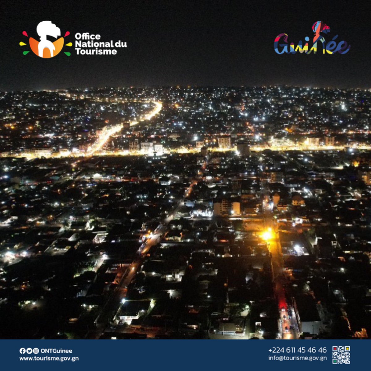 ExploreGuinee's tweet photo. [ La Guinée des Merveilles🌴🏢]

Notre Merveilleuse Conakry dans un festival de couleurs  et de lumières❤️💛💚

Partage nous en commentaires le nom de ton quartier! 

#ONTGUINEE #LaGuineedesMerveilles #VisitGuinea #BrandingGuinea #Découverte #tourisme #Africa #westafrica #Conakry https://t.co/4UXYhONMVl