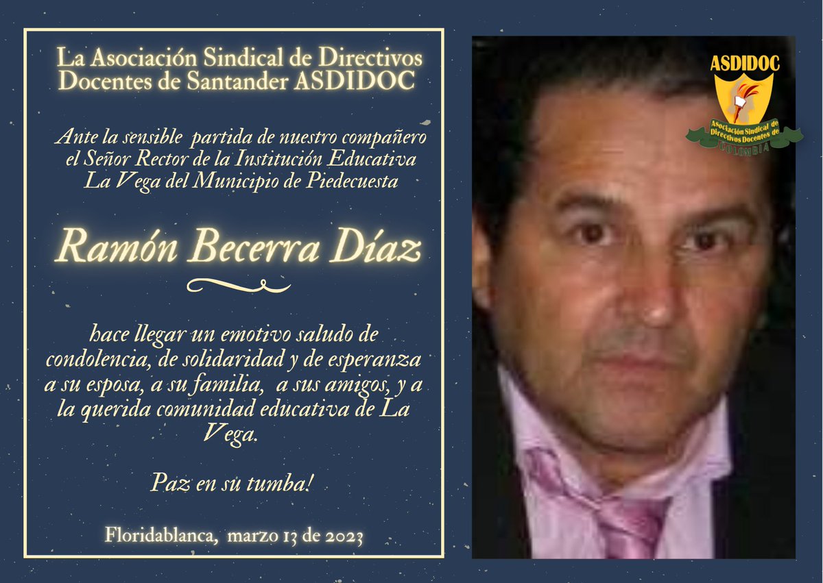 Paz en su tumba, compañero Rector.