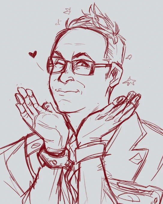 I really liked the sketch for this one too aaa 