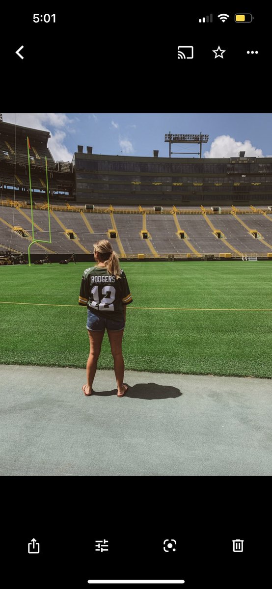 LoFromWisco's tweet photo. I know it’s just a sport. 
I know it’s sin to like him on Twitter. 
I know I disagree with a lot of his viewpoints, but I know I enjoyed watching him on the field.  

Even the bad times. 
 
If Favre made me start watching football, Aaron Rodgers made me fall in love with it. https://t.co/UaBa1u5kMi