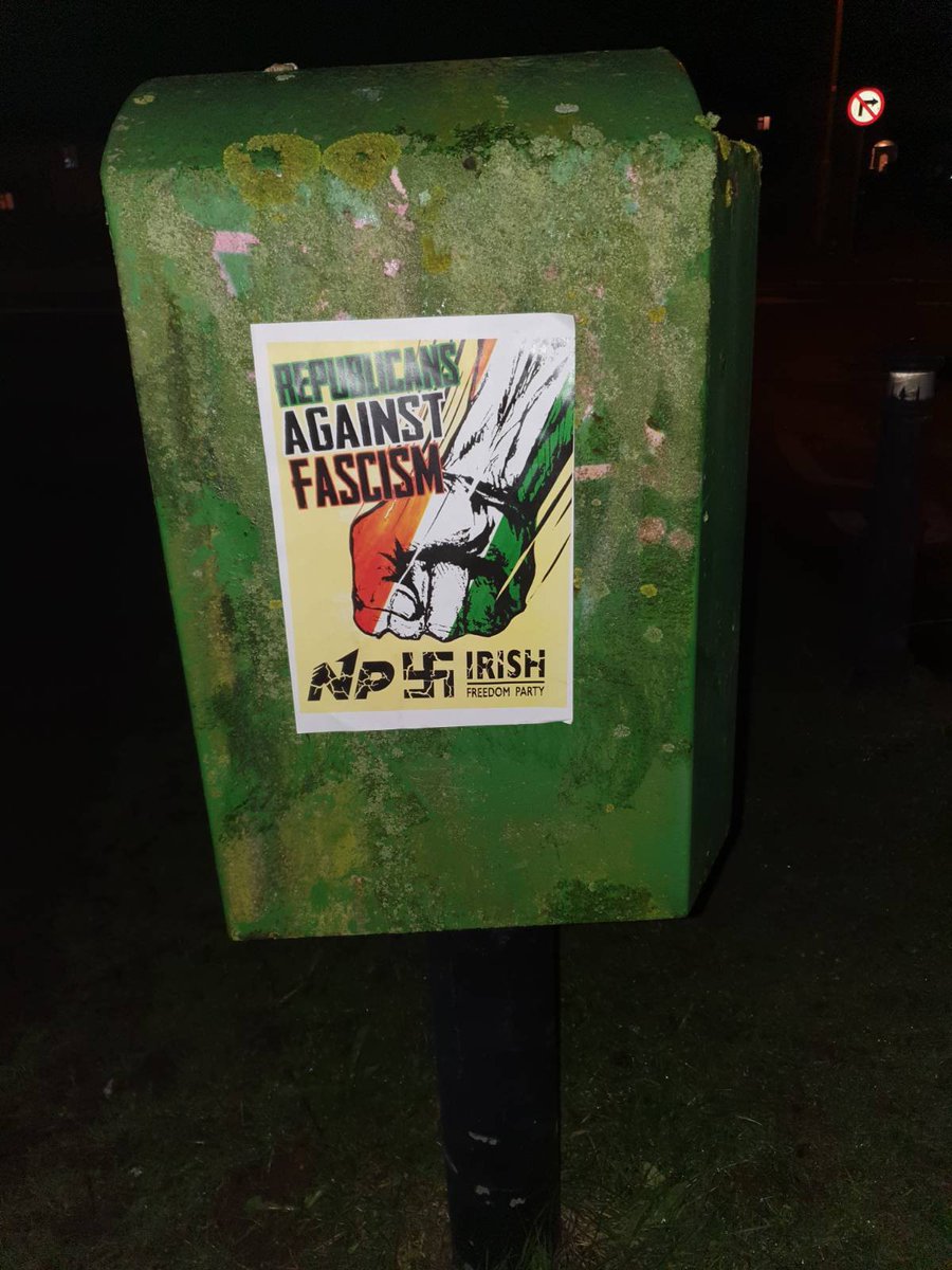 RepublicansAF's tweet image. Republican posters put up in Tallaght against the fascists this week.

If anyone is looking for posters, or has any information they wish to pass on about fascist activity, contact republicansagainstfascism@proton.me

#RepublicansAgainstFascism