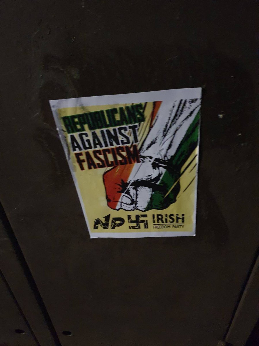 RepublicansAF's tweet image. Republican posters put up in Tallaght against the fascists this week.

If anyone is looking for posters, or has any information they wish to pass on about fascist activity, contact republicansagainstfascism@proton.me

#RepublicansAgainstFascism