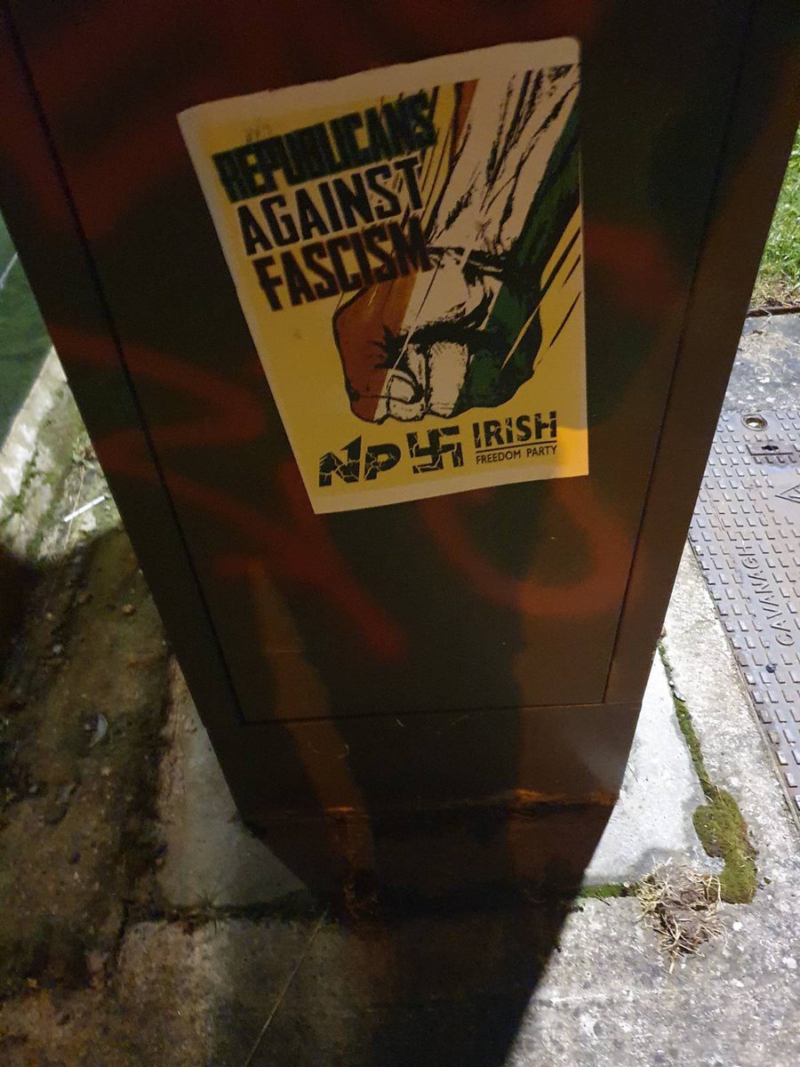 RepublicansAF's tweet image. Republican posters put up in Tallaght against the fascists this week.

If anyone is looking for posters, or has any information they wish to pass on about fascist activity, contact republicansagainstfascism@proton.me

#RepublicansAgainstFascism