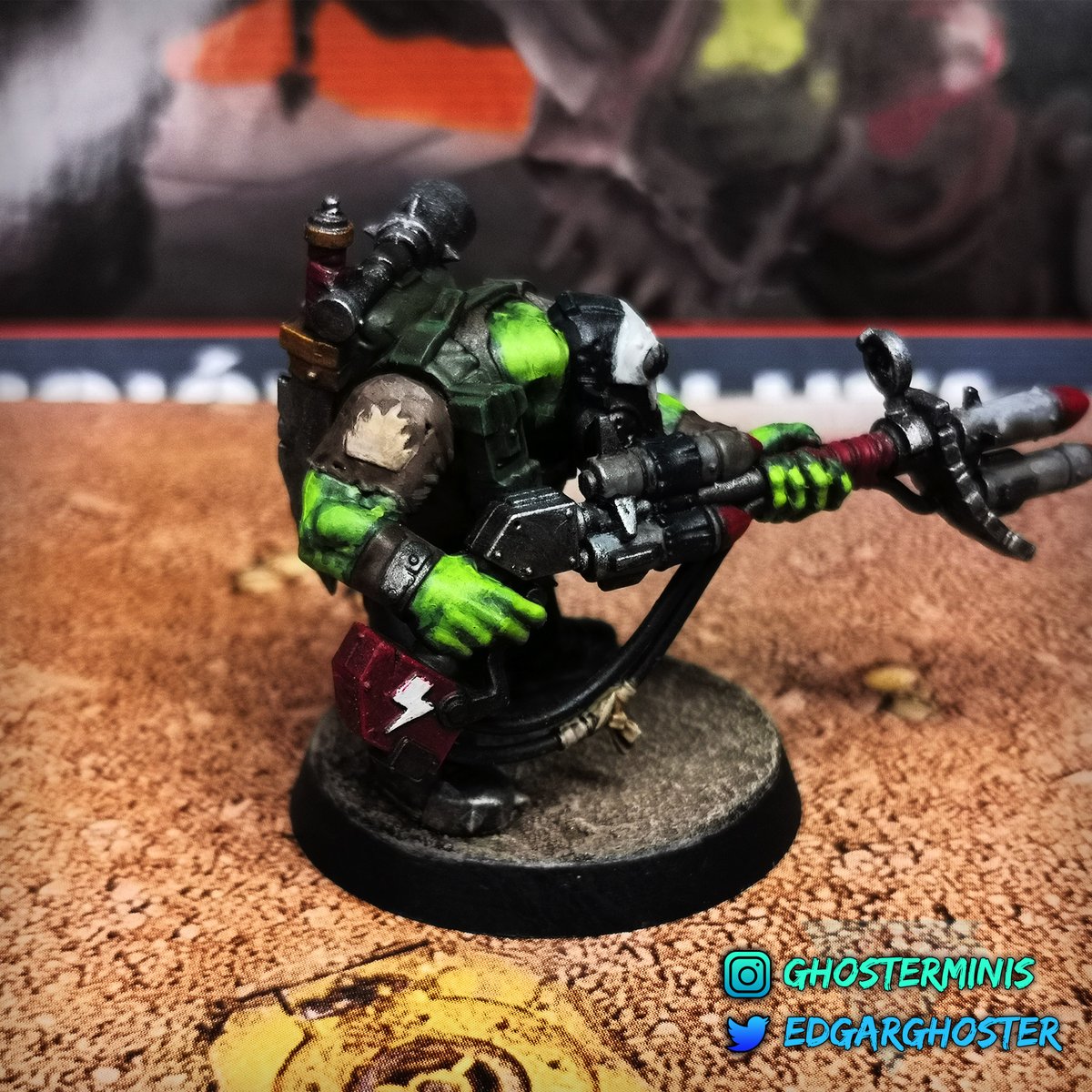 EdgarGhoster's tweet photo. Kommando Rokkit Boy - Ork

#killteam #killteam40k #orks #octarius #orkkommandos https://t.co/I9pkCK5Vpl