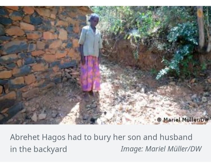 Abadit_ha's tweet photo. 💮So she buried the bodies in her backyard;they were moved to the church's graveyard #2Mths later.
Hagostold @dwnews she was worried about her daughter who has a mental disability, adding that she has had nightmares./10
@EU_Commission @UN #Justice4Tigray
https://t.co/ZaGggOQBWL https://t.co/8mLXptCwVk