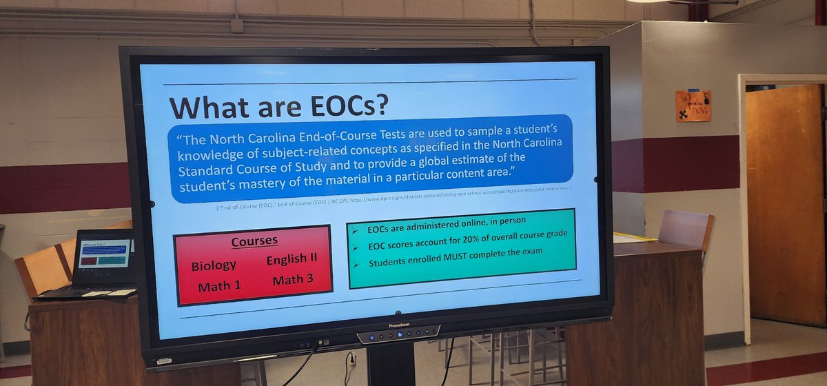 DrMutawally's tweet image. When #teachers and #parents work together, #students achieve more. EOC Night was a #success. Parents were provided with their child's projection score(s) and resources from their teacher to outperform their projection. @nagleee @PagePtsa @page_counseling