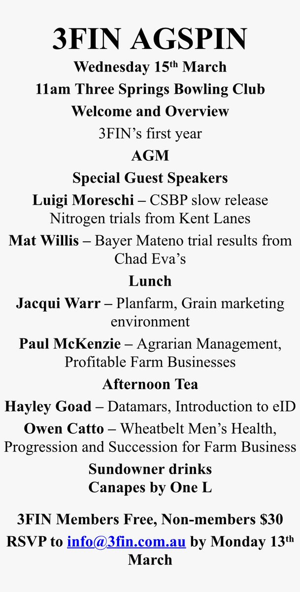 3Fin today is the day! 

See you there for some great discussion!