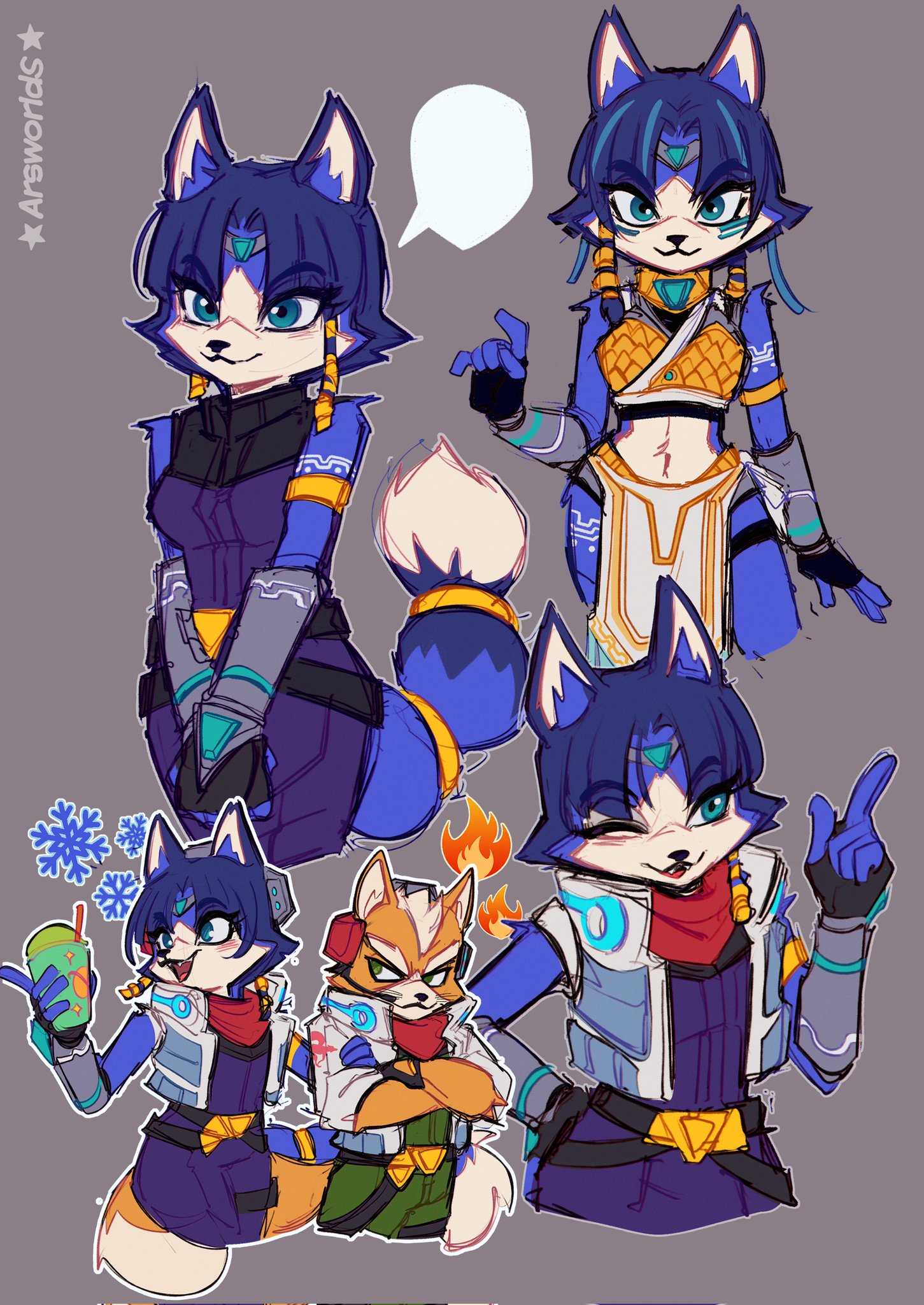 OC] Krystal Command Redesign : r/starfox