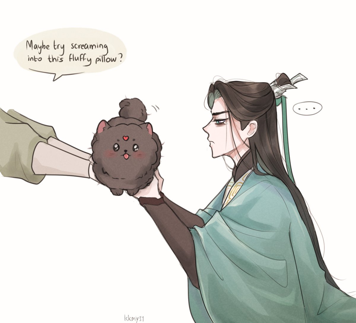 Shizun is stressed! Bingpup will help! #dailybingpup