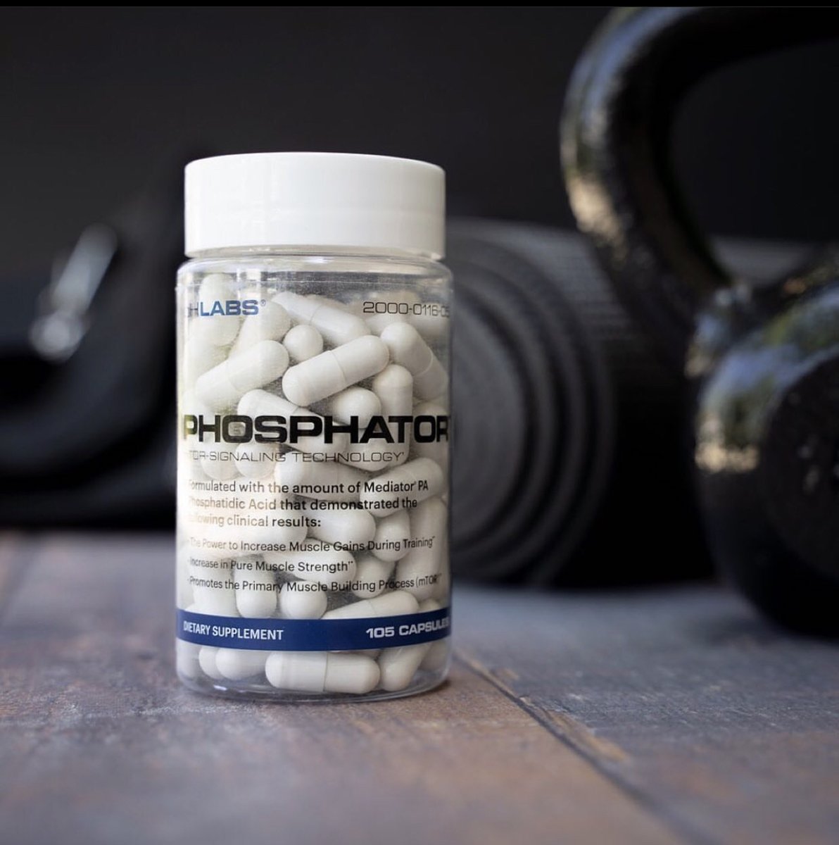 Maximize your muscle gains with PHOSPHATOR 💪 This supplement contains Mediator® Phosphatidic Acid (PA), a patented ingredient compound clinically proven to increase muscle size and strength when paired with weightlifting and adequate protein intake.  Get ready to see results!