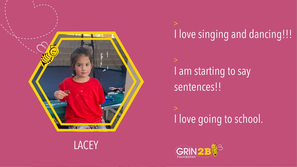 GRIN2Bsyndrome's tweet photo. Meet Lacey! She loves school, music, dancing and just started to speak in sentences! πππ
#facesofGRIN2B #grin2bees #GRIN2BAwareness https://t.co/lW2W2OAe5p