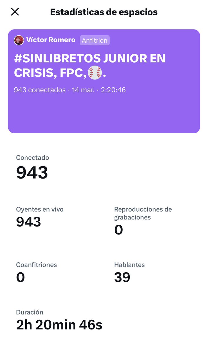 SoyVictorRomero's tweet photo. Seguimos creciendo en #SinLibretos. 

Gracias 🙌 https://t.co/Msuhl4j9mg