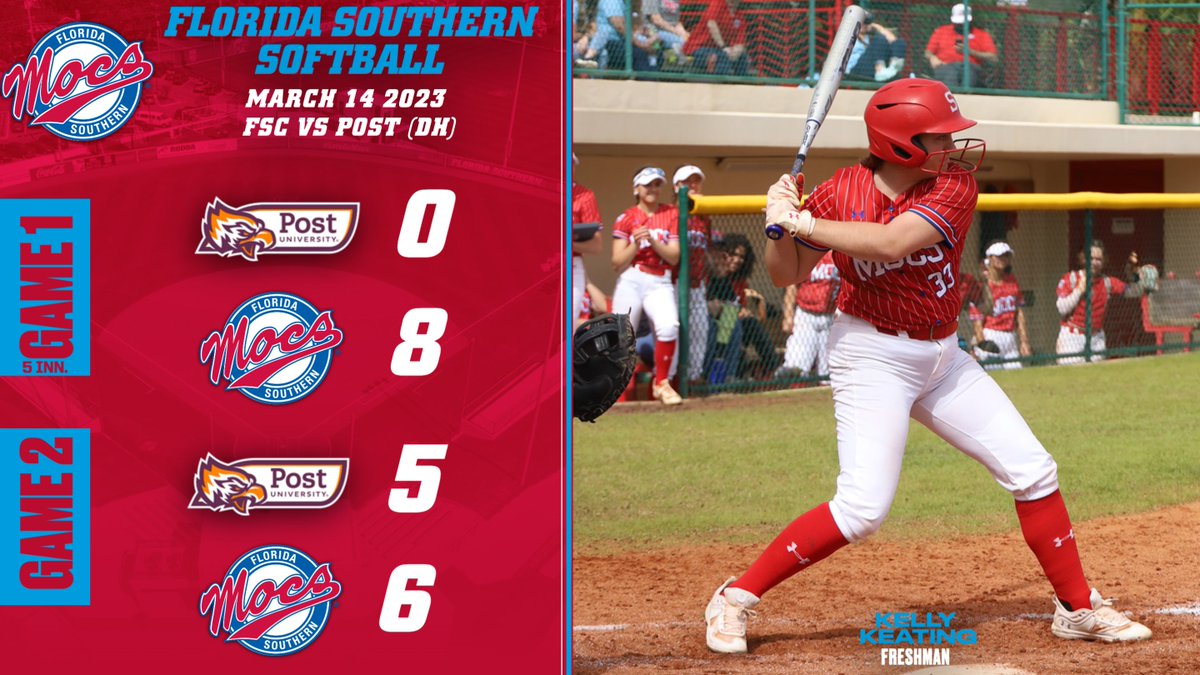 FSC_Mocs's tweet photo. MOCS WIN!!!!!  

@FSC_Softball swept Post in a mid-week non-conference game in run-rule and walk-off fashion. 

#LetsGoMocs

📰: https://t.co/g4uA1I3SUj https://t.co/0CHfoD4mLC